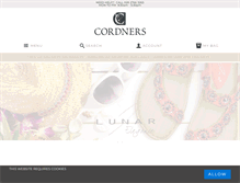Tablet Screenshot of cordners.co.uk